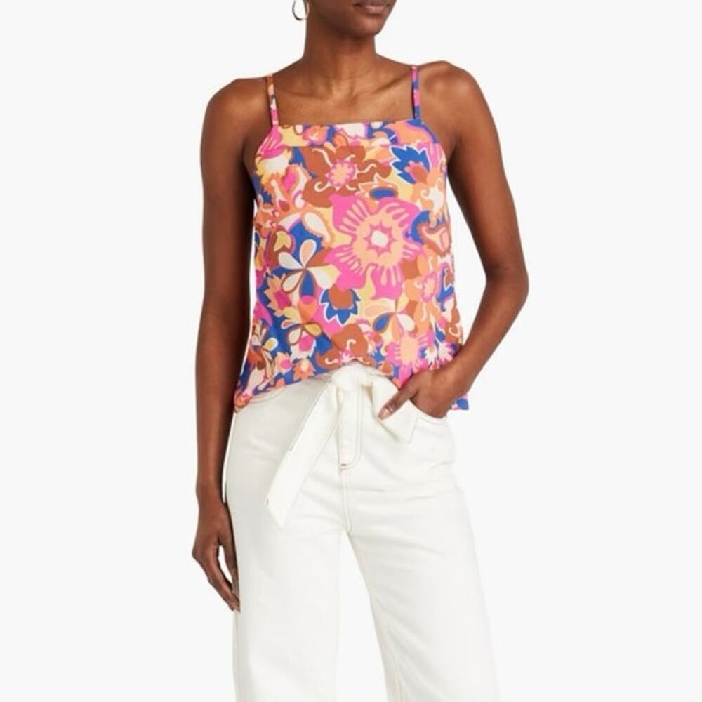 NWOT BA&SH Printed Voile Top SZ M